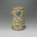 Central Italy (Deruta?) - Albarello in majolica - Dated 1610