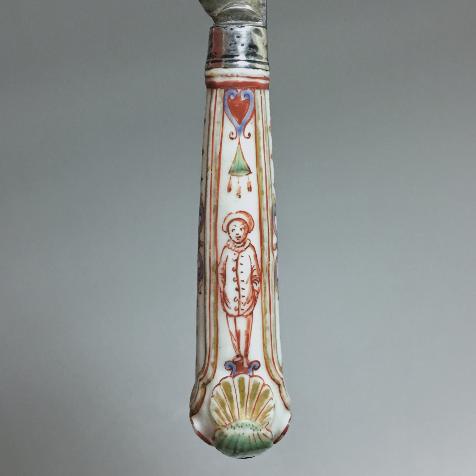 Porcelain knife from Vienna - Manufacture of Du Paquier - Eighteenth century