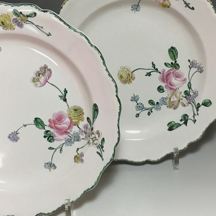 Marseille - Pair of plates - Factory Veuve Perrin - Eighteenth Century - SOLD