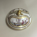 Sèvres - Sugar pot with port scene decoration - Eighteenth century