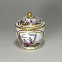 Sèvres - Sugar pot with port scene decoration - Eighteenth century