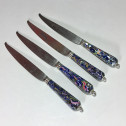 Four knives - "Millefiori" glass handles - Early eighteenth century