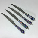 Four knives - "Millefiori" glass handles - Early eighteenth century