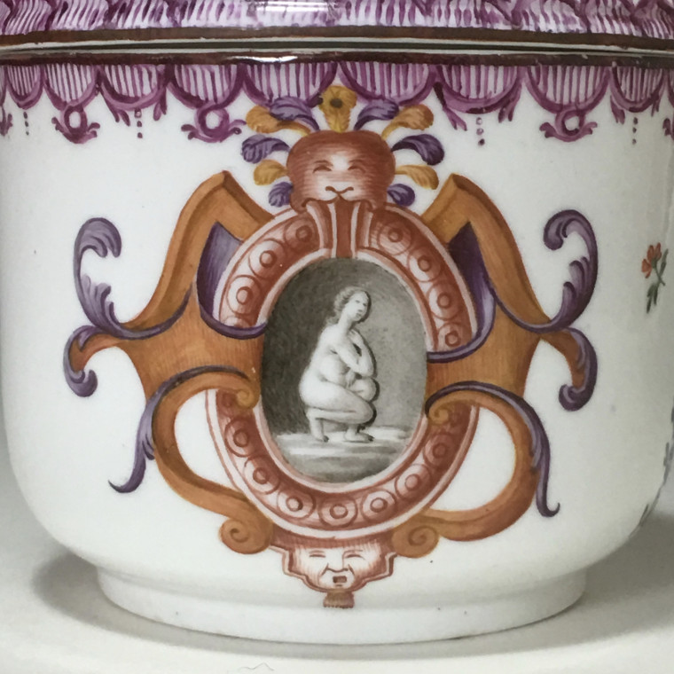 Pot à sucre en porcelaine de Frankenthal - vers 1775