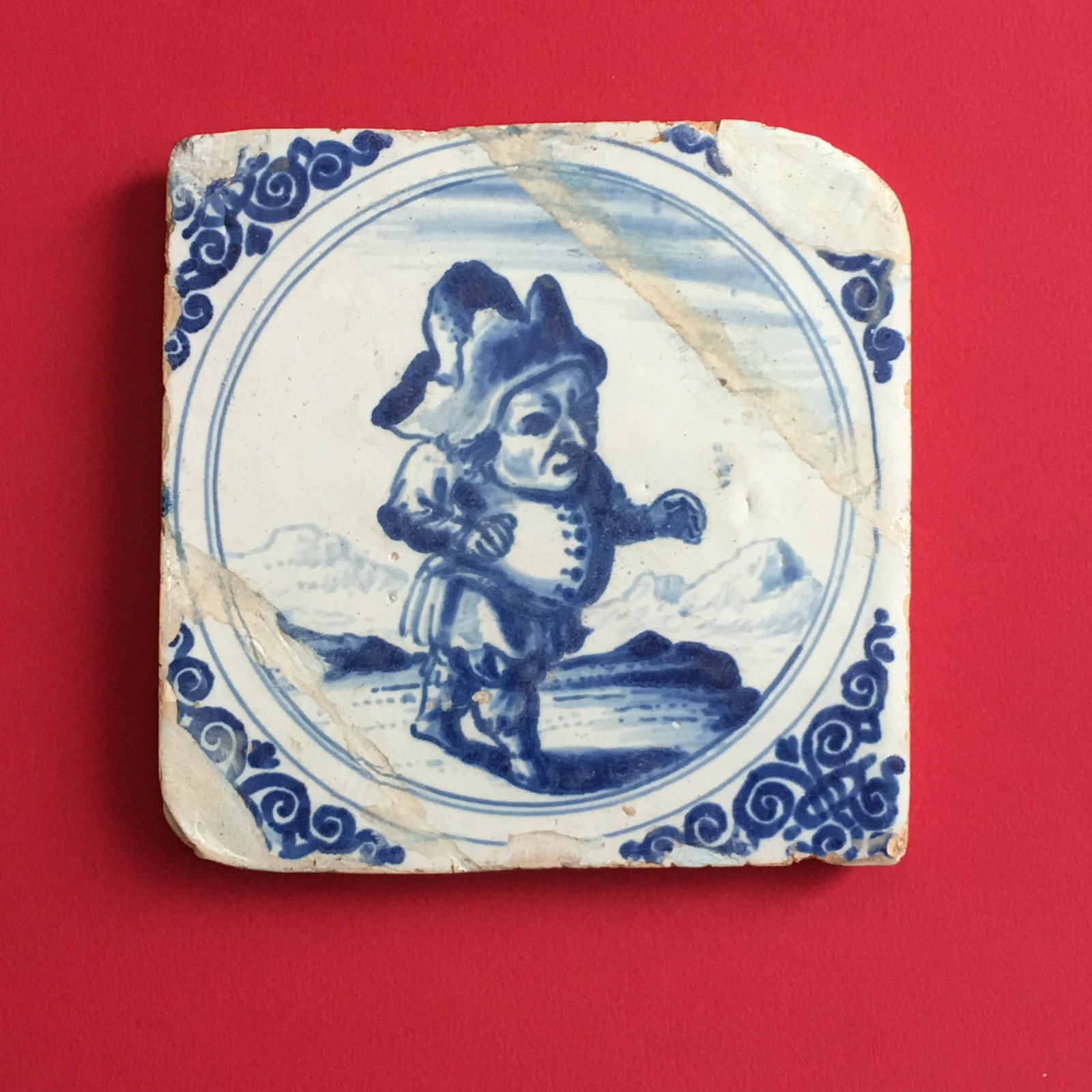 Rare set of 12 tiles faience Moustiers - Eighteenth century