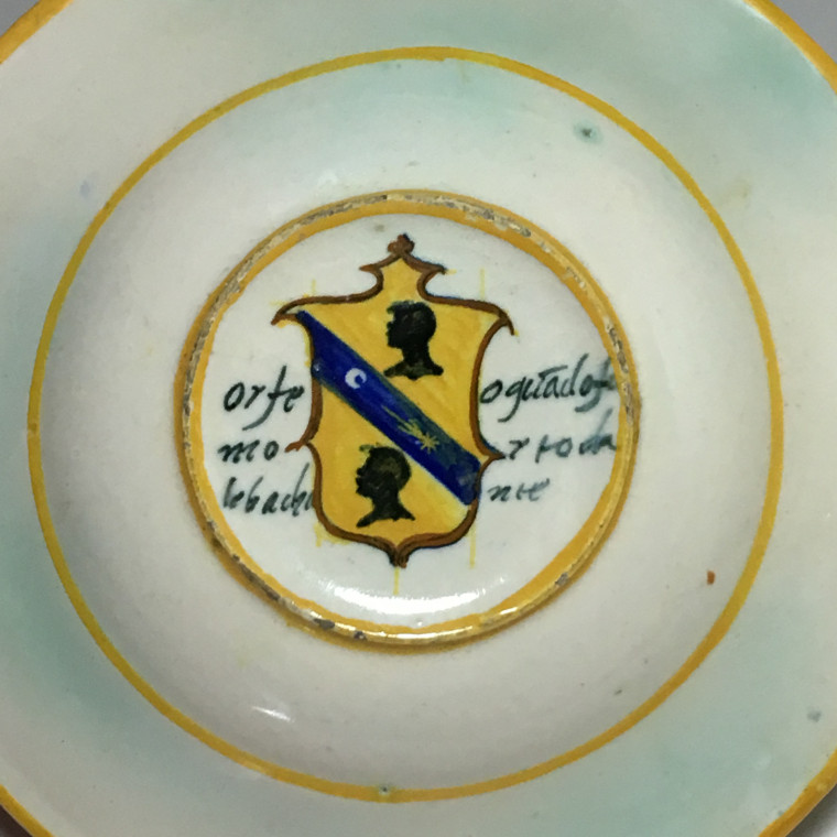 Urbino majolica dish "Orpheus and the Bacchae" School of Xanto - circa 1540