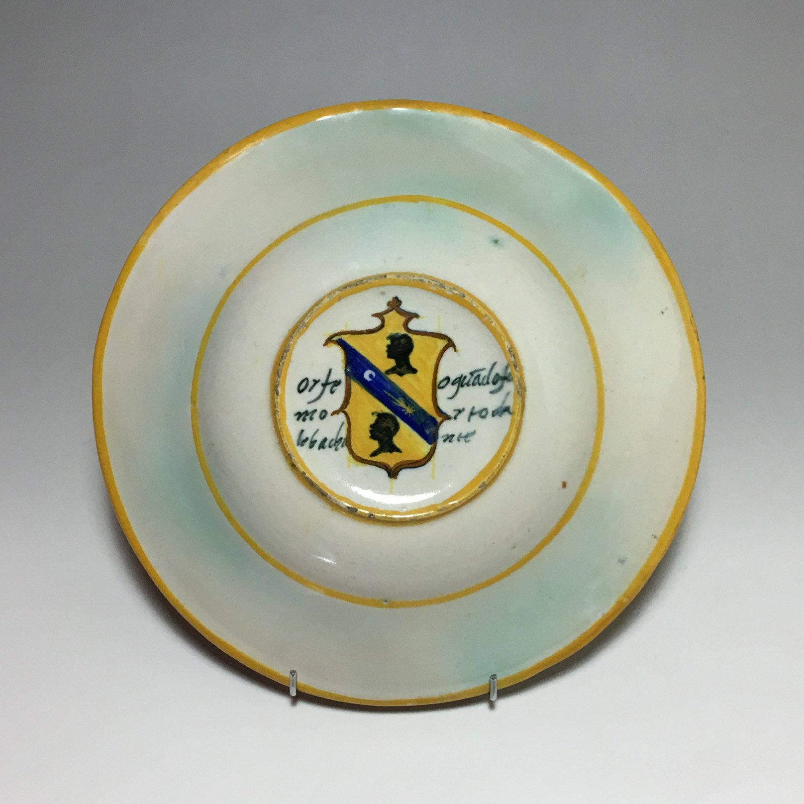 Urbino majolica dish "Orpheus and the Bacchae" School of Xanto - circa 1540