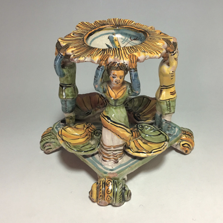 Large Salt cellar - Naples area - Eighteenth century