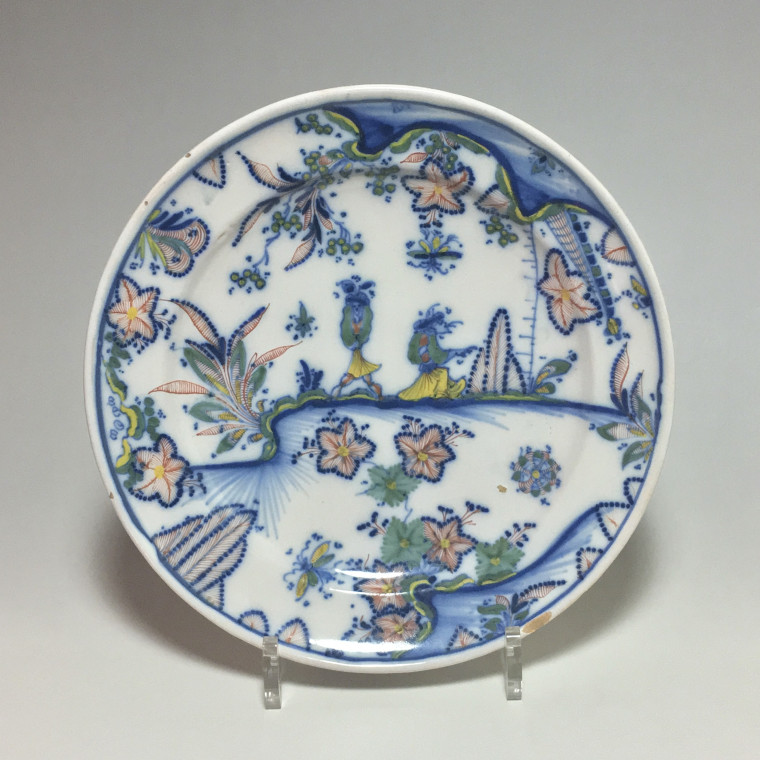 Marseille - Leroy Workshop - Chinese Plate - 18th Century