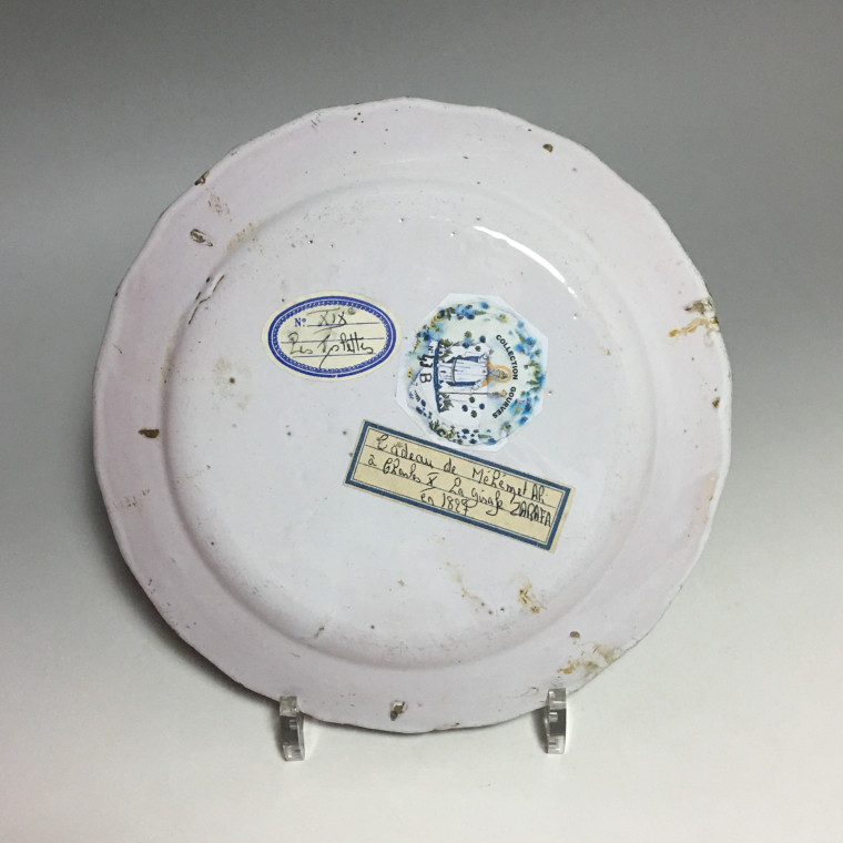 The islettes - Rare giraffe plate - Early Nineteenth century