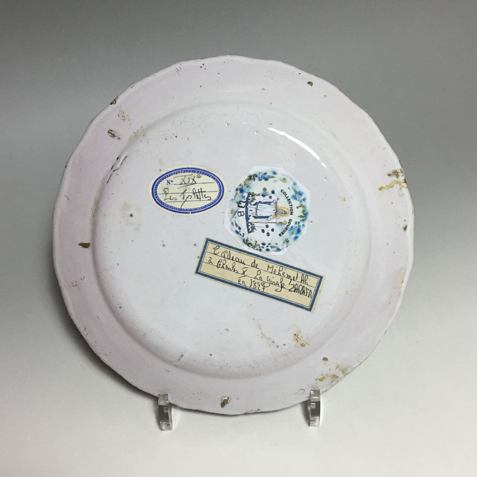 The islettes - Rare giraffe plate - Early Nineteenth century