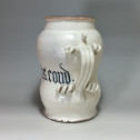 Rare large albarello in majolica from Lyon - End of the sixteenth - beginning of the seventeenth century
