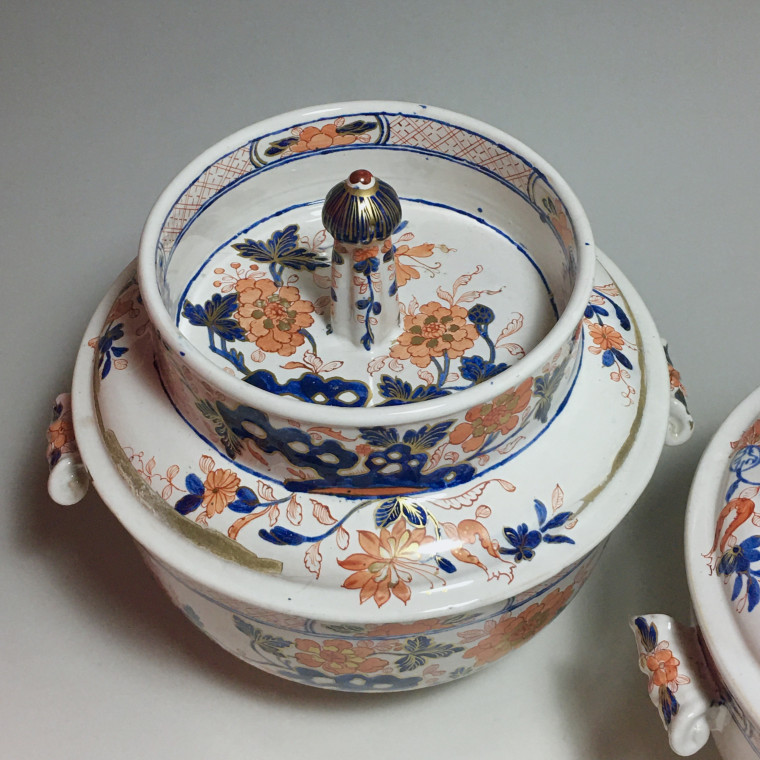 Pair of earthenware coolers from Milan - Pasquale Rubati factory - Eighteenth century