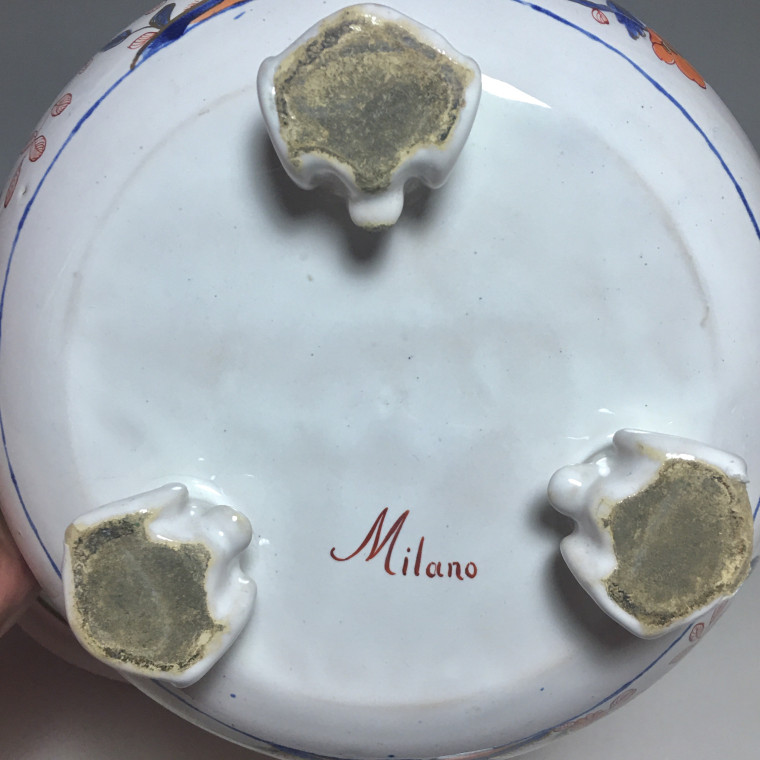 Pair of earthenware coolers from Milan - Pasquale Rubati factory - Eighteenth century