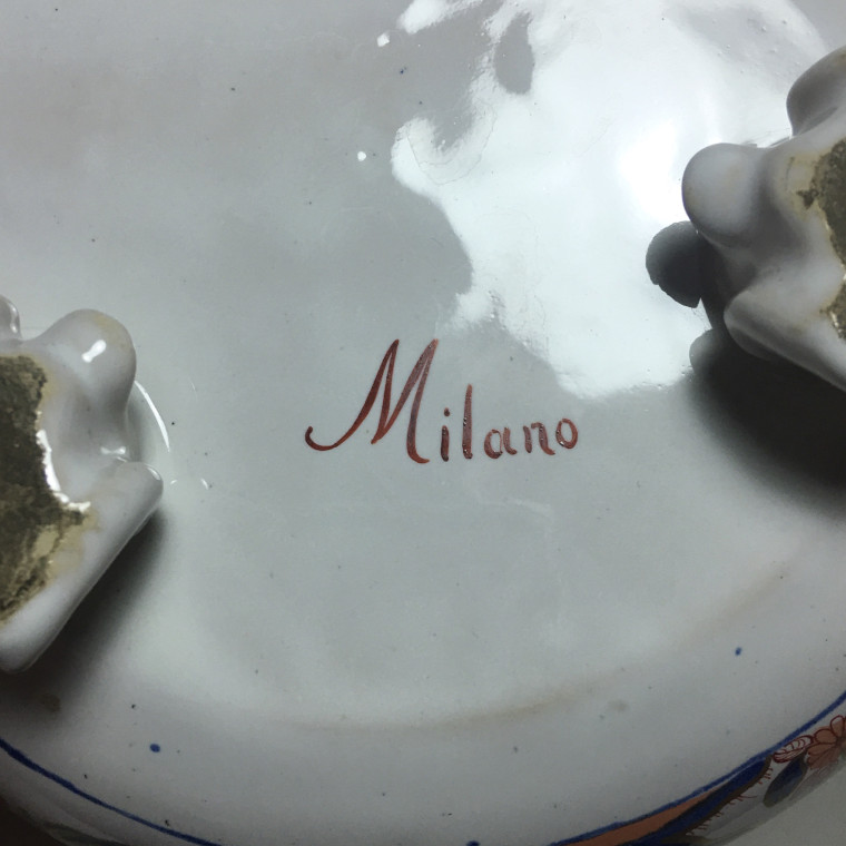 Pair of earthenware coolers from Milan - Pasquale Rubati factory - Eighteenth century