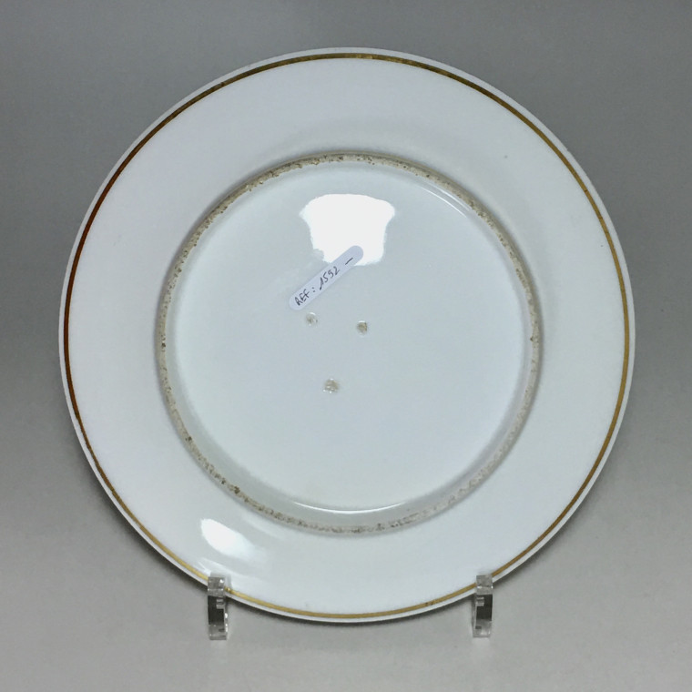 Paris - Three plates with animal decoration - first third of the nineteenth century