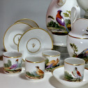 Paris - Tea and Coffee Service with Bird Decor - Empire Period