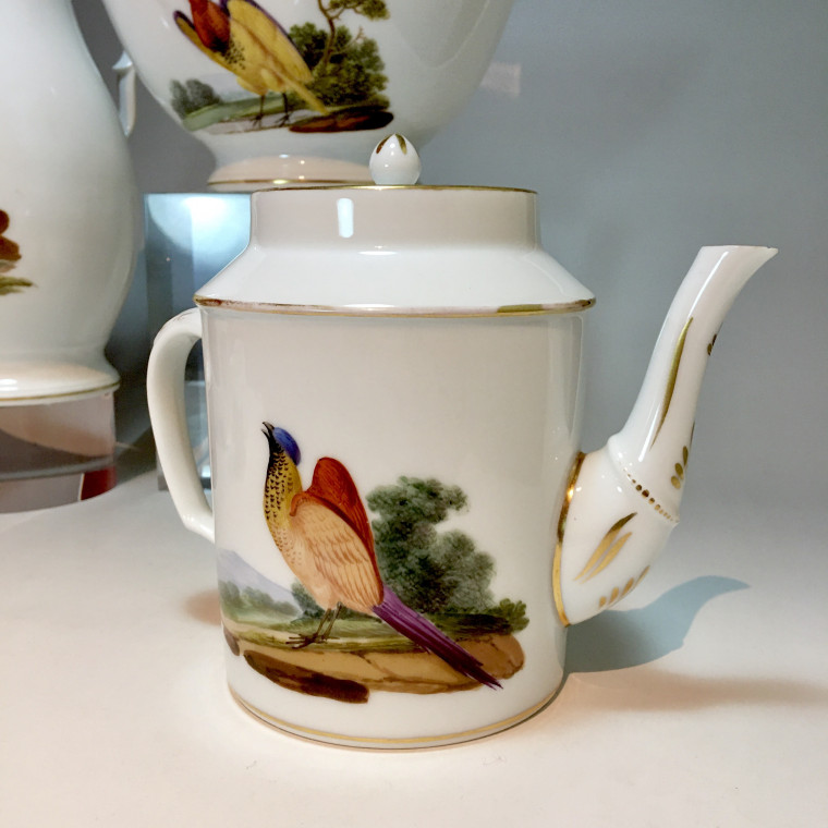 Paris - Service à thé et café à décor doiseaux - Époque empire