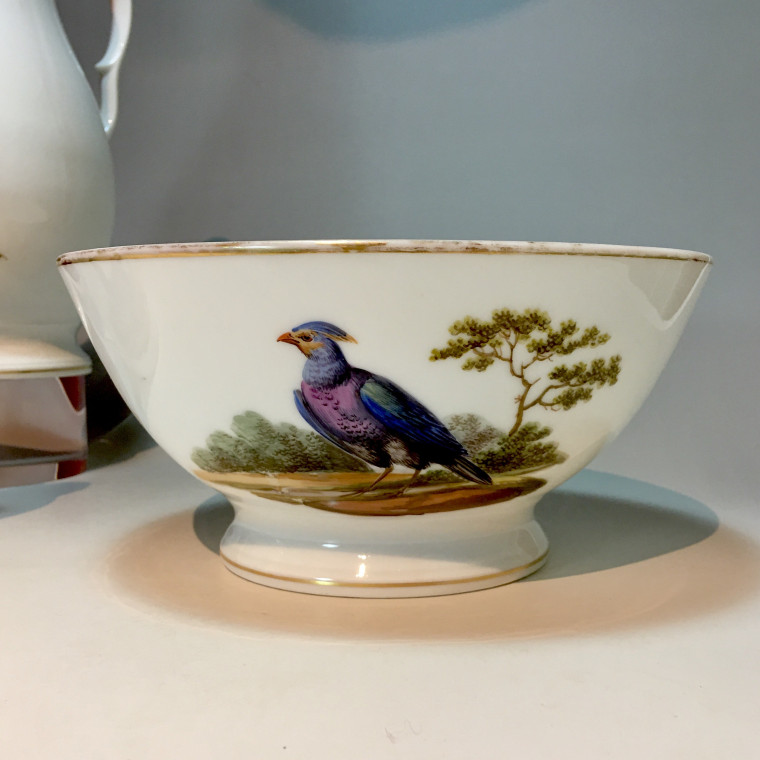 Paris - Tea and Coffee Service with Bird Decor - Empire Period