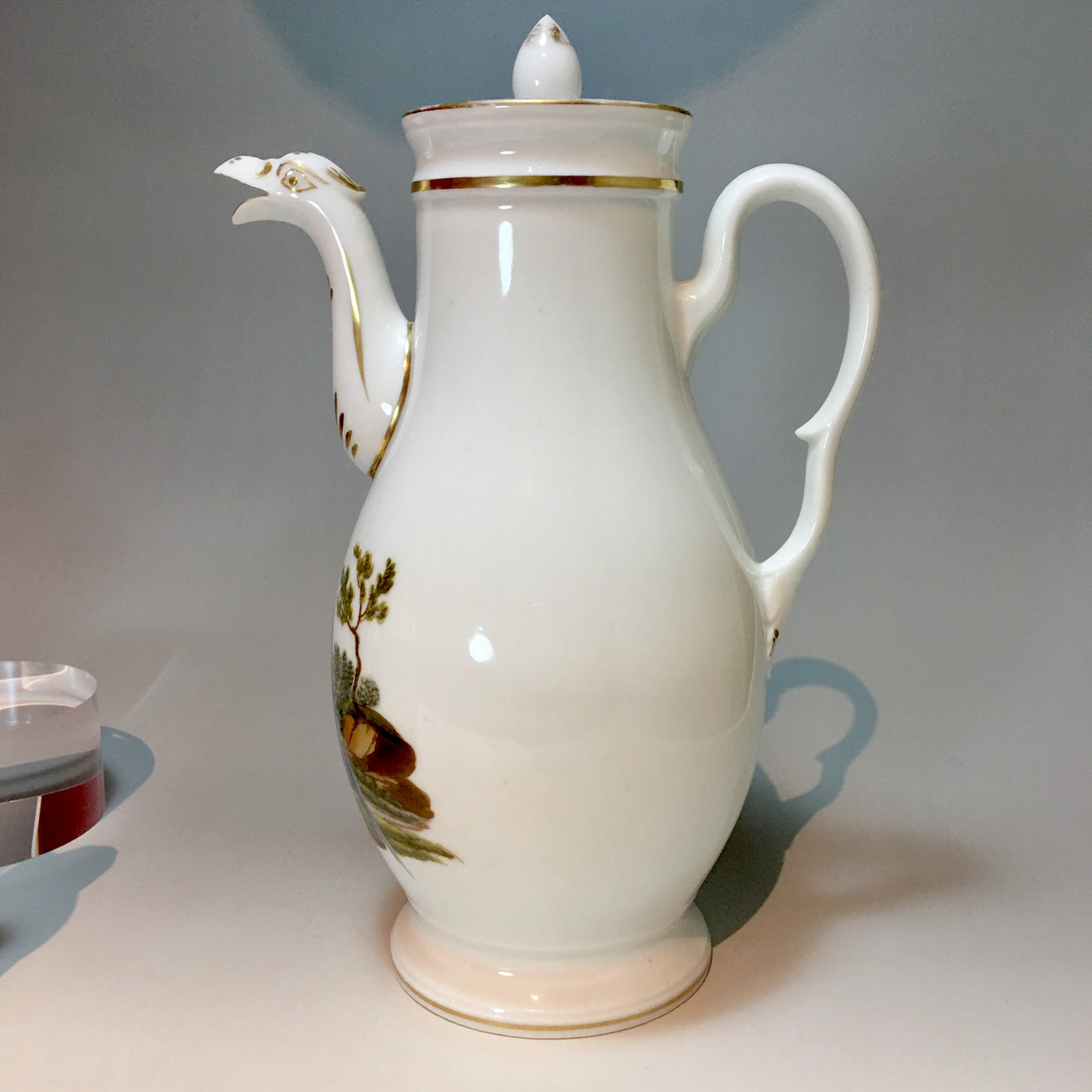 Paris - Tea and Coffee Service with Bird Decor - Empire Period