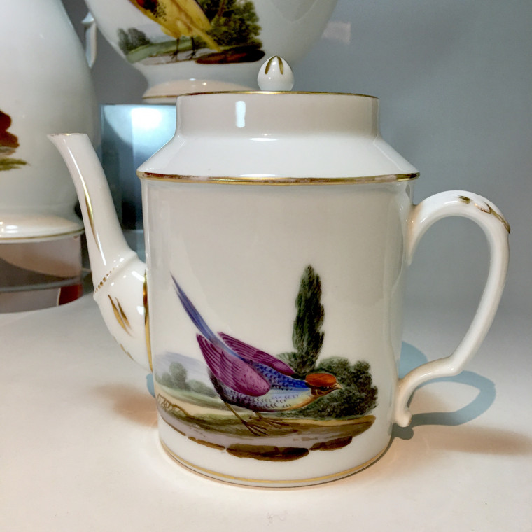 Paris - Service à thé et café à décor doiseaux - Époque empire