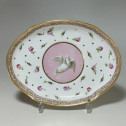 Paris - Bowl or Bouillon covered and its porcelain display stand from Paris - Late eighteenth century