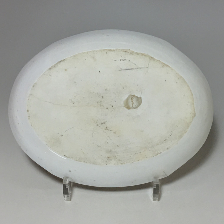 Bouillon couvert et son présentoir en porcelaine de Paris - Époque directoire