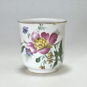 Strasbourg - Tasse et sa soucoupe à décor de fleurs fines - Joseph Hannong - XVIIIe siècle