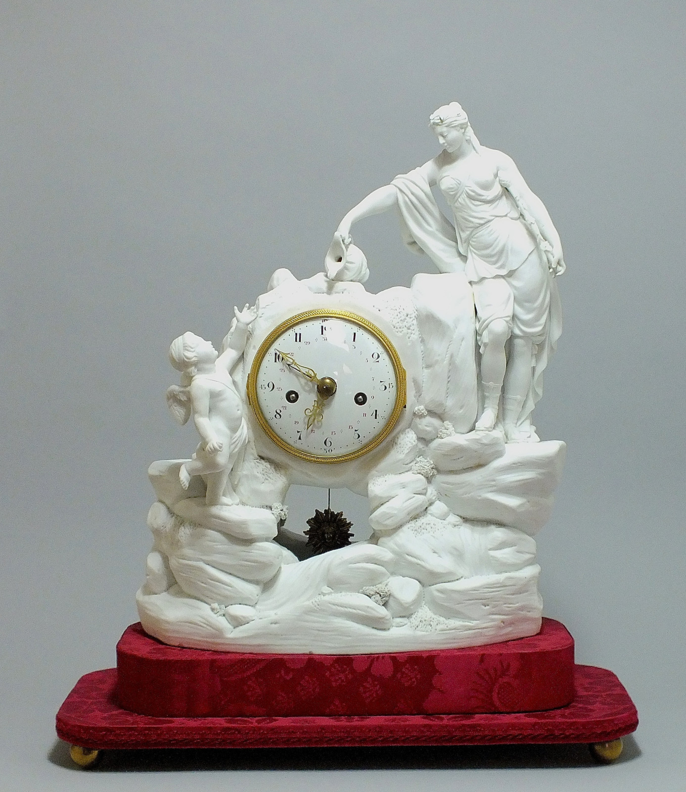 Paris - Pendulum in white Biscuit - Eighteenth Century