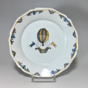 Nevers Balloon Plate - Eighteenth Century