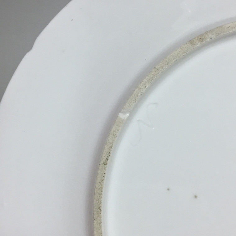 Paris - Porcelain plate (rue du petit carousel) Manufacture of the comte d'artois - Eighteenth century (1)