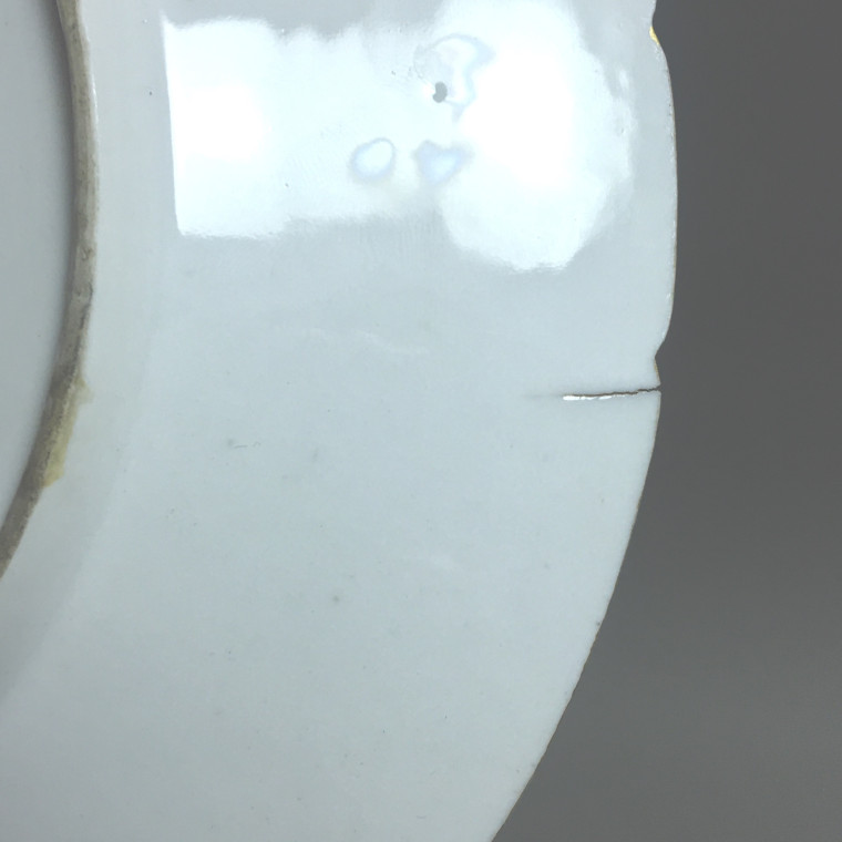 Paris - Porcelain plate from PARIS, Manufacture du Petit Carousel (2) - Eighteenth century