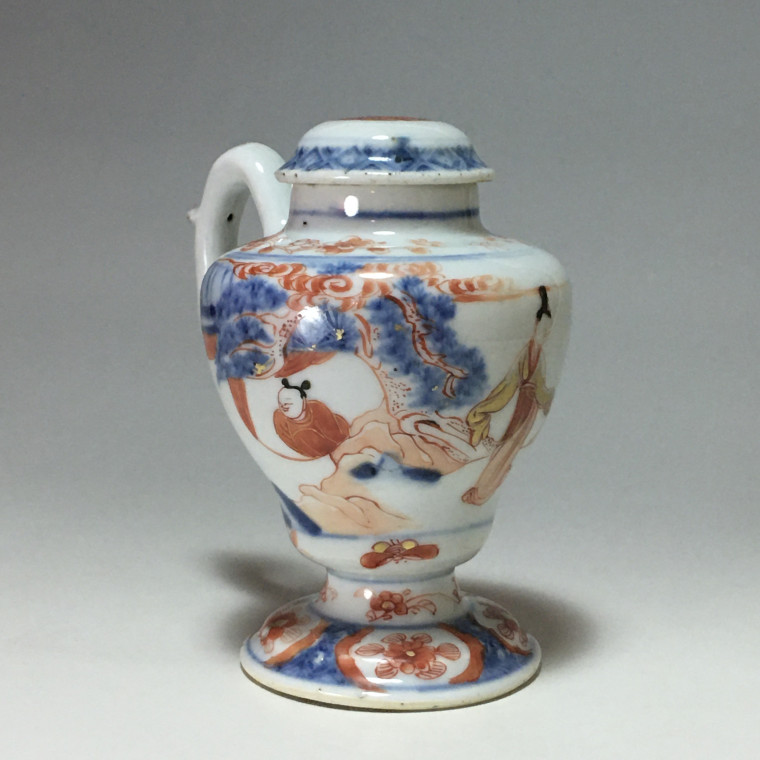 China Mustard pot with decoration called “Imari“ - Kangxi period (1662-1722)