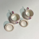 Lunéville. Paire de pots à créme au chinois - XVIIIe siècle