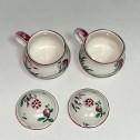 Lunéville - Pair of cream jars with Chinese decor - Eighteenth century