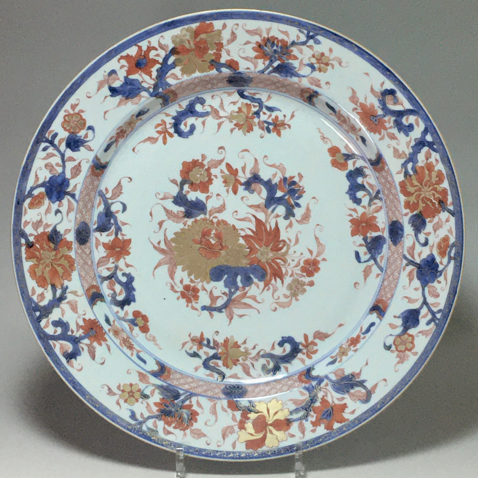CHINE – Important plat dit “Imari“ - Époque Kangxi (1662-1722)