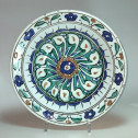Iznik - Plat en céramique - Décor à la rosace – Vers 1600