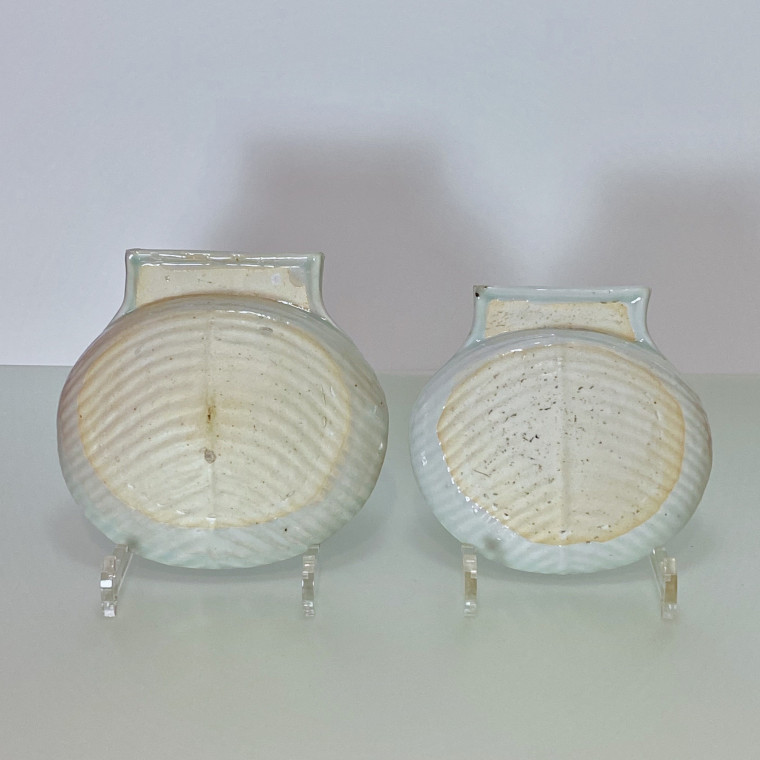 Chine - Deux coquilles à décor Imari - Époque Kangxi (1662-1722)