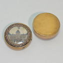Circular ivory box decorated with a miniature depicting the flight of a hot air balloon - End of the eighteenth century