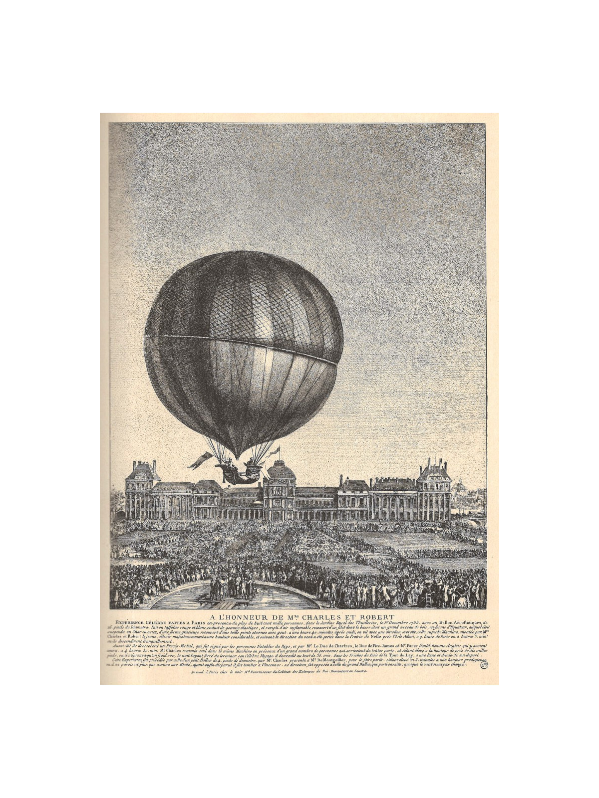 Circular ivory box decorated with a miniature depicting the flight of a hot air balloon - End of the eighteenth century