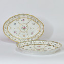 Manufacture du Duc d'Angoulême - Pair of porcelain dishes - Eighteenth century