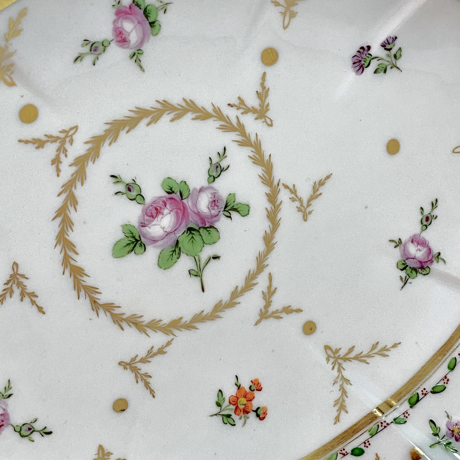 Manufacture du Duc d'Angoulême - Pair of porcelain dishes - Eighteenth century