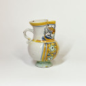 Deruta or Pesaro - Pitcher with pinched neck - Seventeenth century