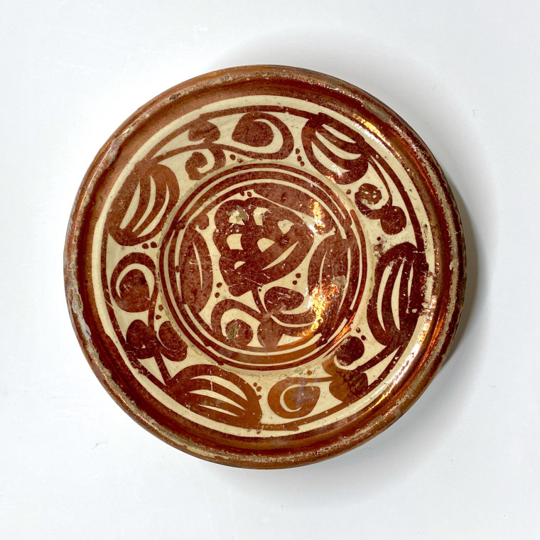 Hispano Moorish - 7 small cuts ceramic luster - eighteenth century