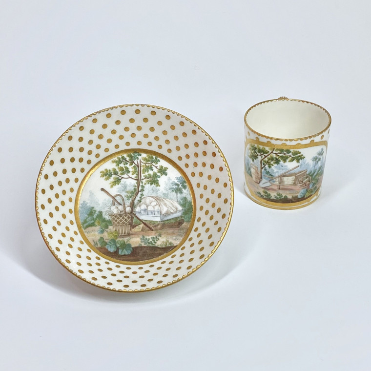 Soft Sèvres porcelain litron goblet - Eighteenth century