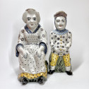 Lille - Paire de pichets "Jacquot et Jacqueline" - XVIIIe siècle