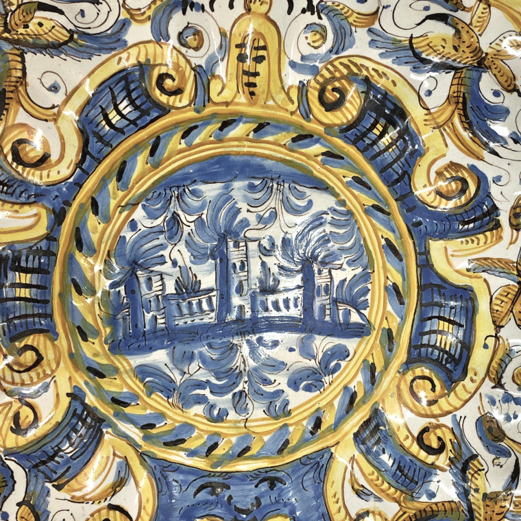 Crespina en majolique de Deruta - XVIIe siècle