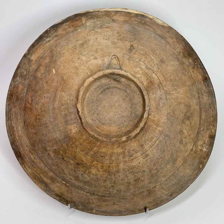 Montelupo - Exceptionnel grand plat figurant la ville de San Gimignano - XVIIe siècle