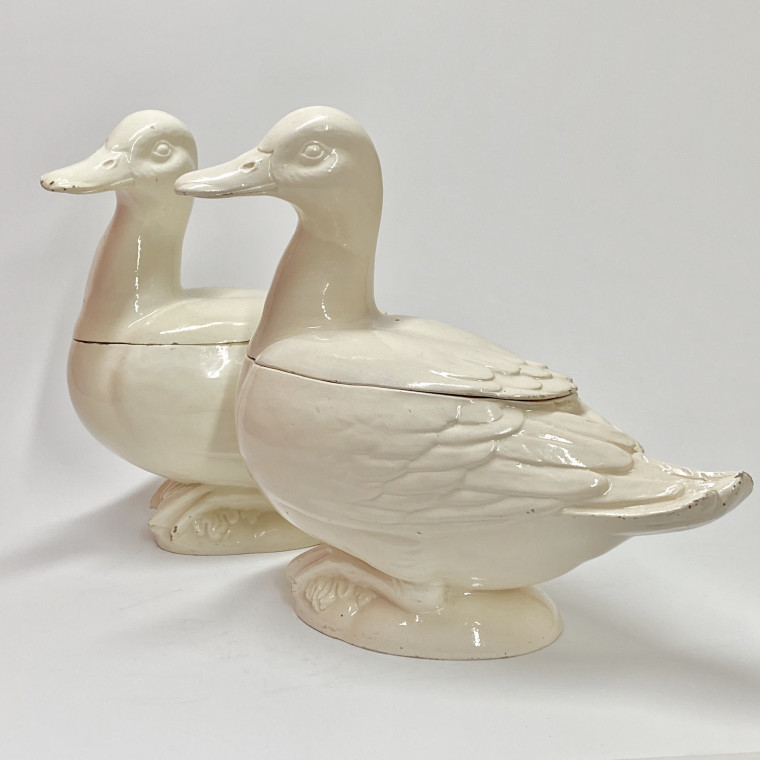 Nove di Bassano - Two ducks in trompe l'oeil - Circa 1800