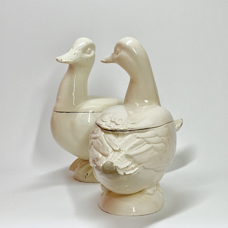 Nove di Bassano - Two ducks in trompe l'oeil - Circa 1800